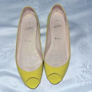 ♥️Christian Louboutin ballet peep toe